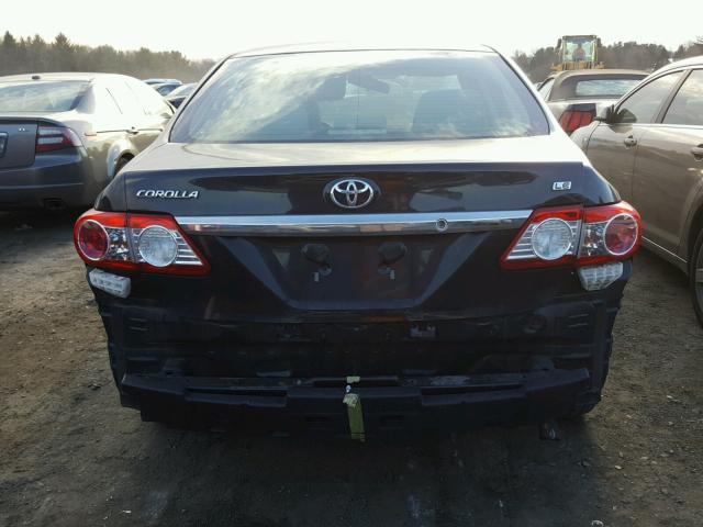 5YFBU4EE1CP053504 - 2012 TOYOTA COROLLA BA BLACK photo 9