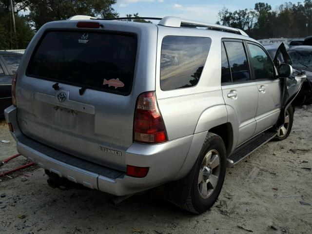 JTEZT17R240015707 - 2004 TOYOTA 4RUNNER LI SILVER photo 4