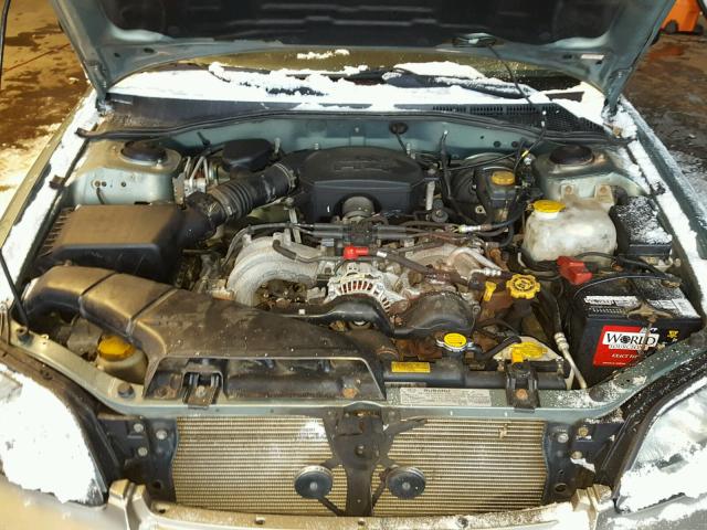 4S3BH675047645282 - 2004 SUBARU LEGACY OUT GREEN photo 7