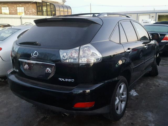 JTJHA31U840027405 - 2004 LEXUS RX 330 BLACK photo 4