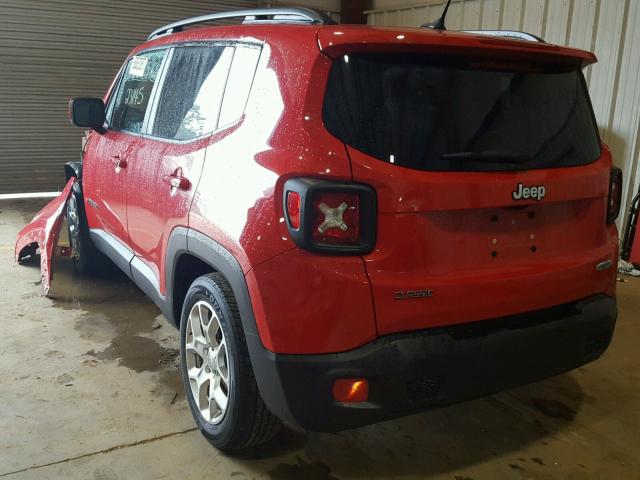 ZACCJABT4FPC26990 - 2015 JEEP RENEGADE L RED photo 3