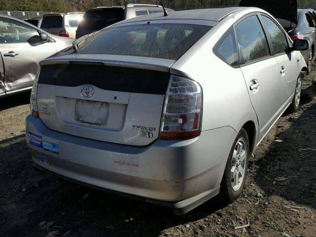 JTDKB20U783425789 - 2008 TOYOTA PRIUS SILVER photo 4