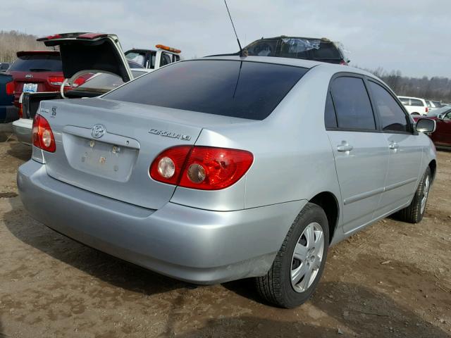 1NXBR32E08Z971993 - 2008 TOYOTA COROLLA CE SILVER photo 4