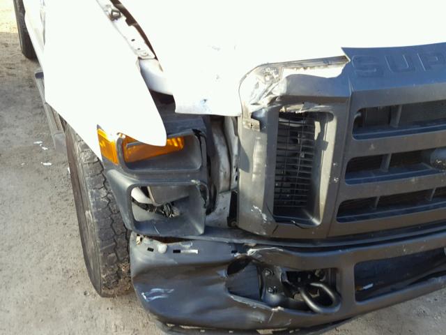 1FDSF34558ED96256 - 2008 FORD F350 SRW S WHITE photo 9