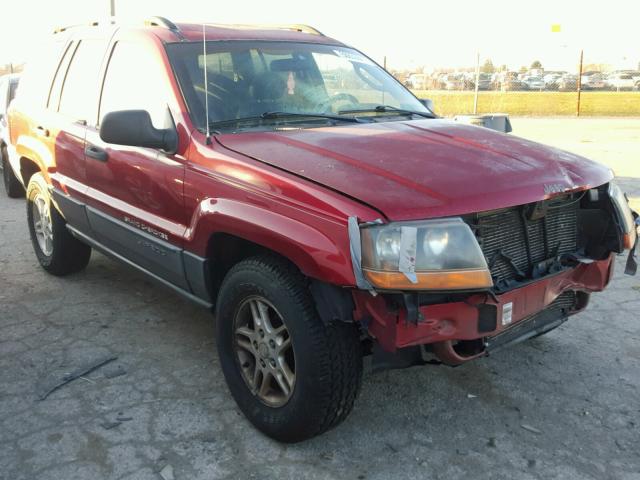 1J4GW48S32C107582 - 2002 JEEP GRAND CHER RED photo 1