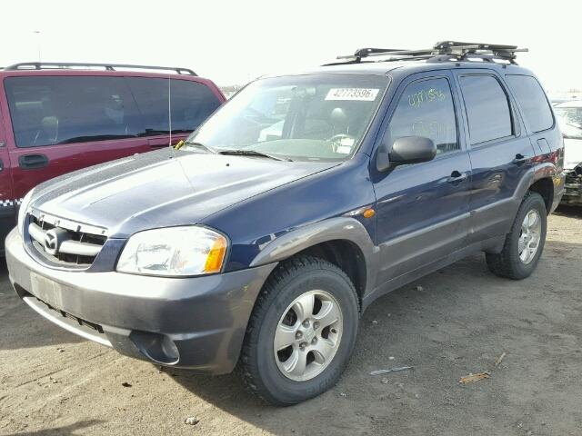 4F2CZ96103KM13522 - 2003 MAZDA TRIBUTE ES BLUE photo 2