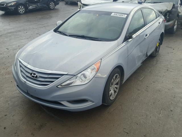 5NPEB4AC5BH127901 - 2011 HYUNDAI SONATA GLS BLUE photo 2