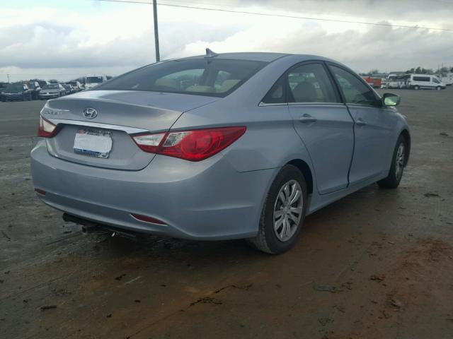 5NPEB4AC5BH127901 - 2011 HYUNDAI SONATA GLS BLUE photo 4