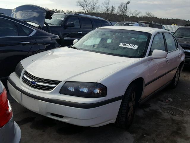 2G1WF52E849298350 - 2004 CHEVROLET IMPALA WHITE photo 2