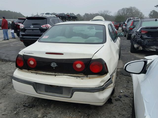 2G1WF52E849298350 - 2004 CHEVROLET IMPALA WHITE photo 4