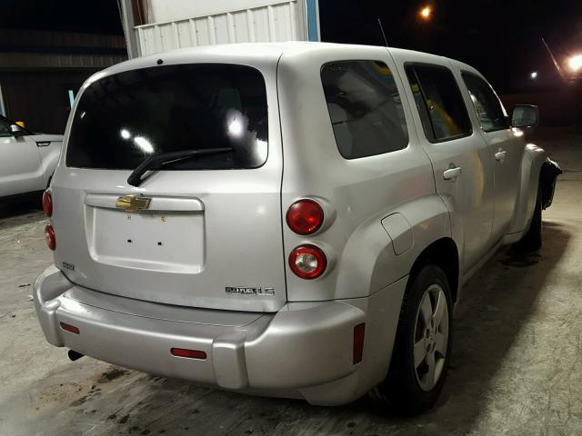 3GNCA13B89S584108 - 2009 CHEVROLET HHR LS SILVER photo 4