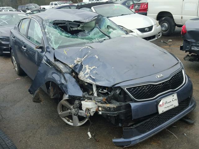 5XXGM4A72FG385476 - 2015 KIA OPTIMA LX BLUE photo 1