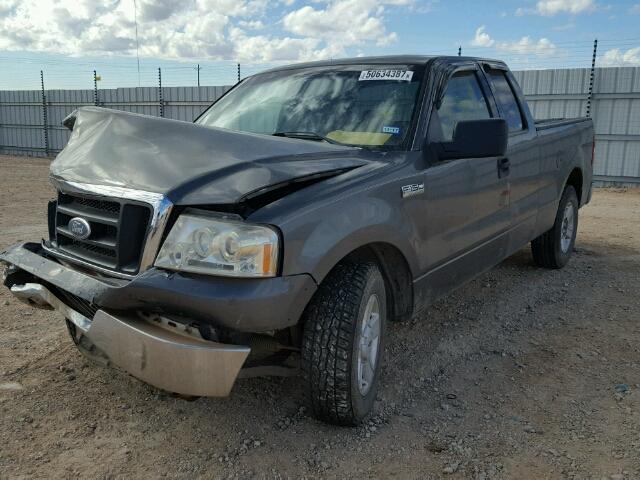 1FTPX12534NC30651 - 2004 FORD F150 GRAY photo 2