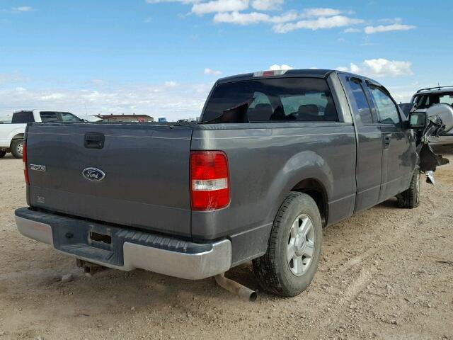 1FTPX12534NC30651 - 2004 FORD F150 GRAY photo 4