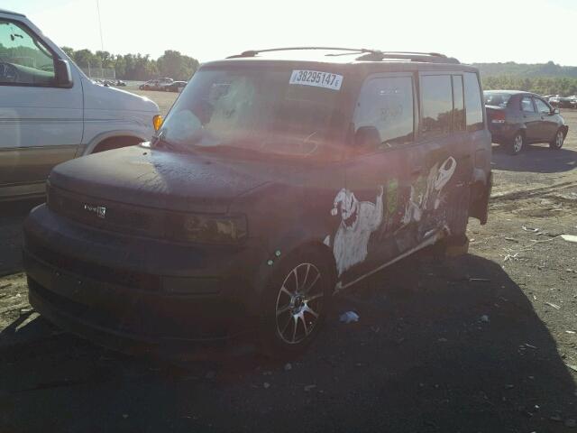 JTLKT324850216367 - 2005 TOYOTA SCION XB BLACK photo 2