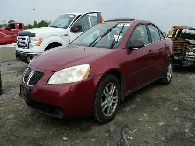 1G2ZG528254130126 - 2005 PONTIAC G6 RED photo 2