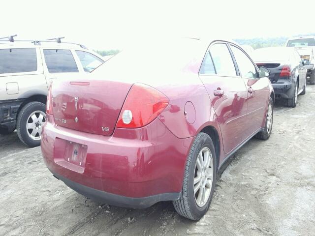 1G2ZG528254130126 - 2005 PONTIAC G6 RED photo 4