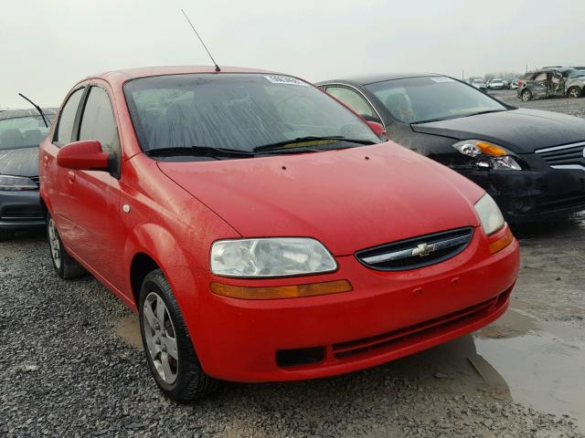 KL1TD56636B529473 - 2006 CHEVROLET AVEO BASE RED photo 1