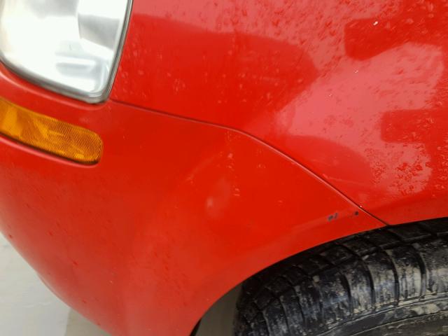 KL1TD56636B529473 - 2006 CHEVROLET AVEO BASE RED photo 10