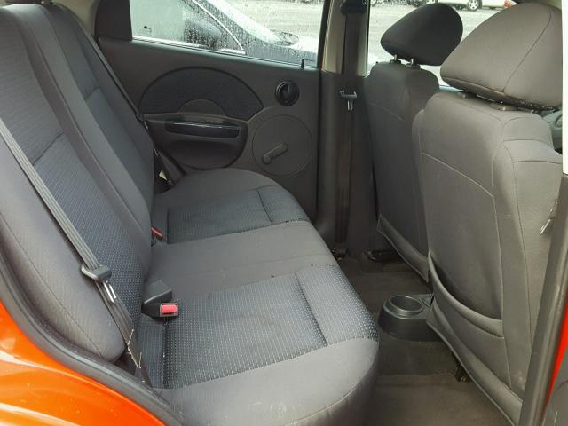 KL1TD56636B529473 - 2006 CHEVROLET AVEO BASE RED photo 6
