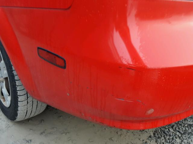 KL1TD56636B529473 - 2006 CHEVROLET AVEO BASE RED photo 9