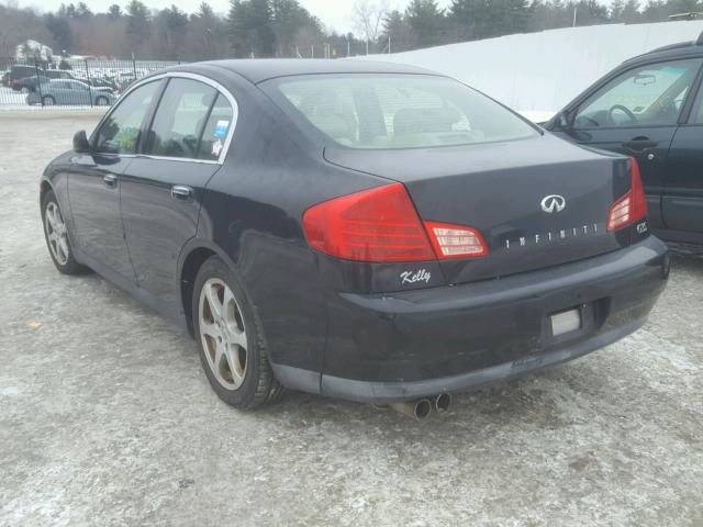 JNKCV51E83M312293 - 2003 INFINITI G35 BLACK photo 3