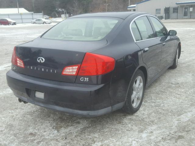 JNKCV51E83M312293 - 2003 INFINITI G35 BLACK photo 4