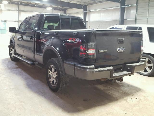 1FTPW04527KC54066 - 2007 FORD F150 SUPER BLACK photo 3