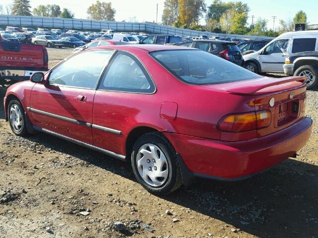 1HGEJ122XSL051273 - 1995 HONDA CIVIC EX RED photo 3