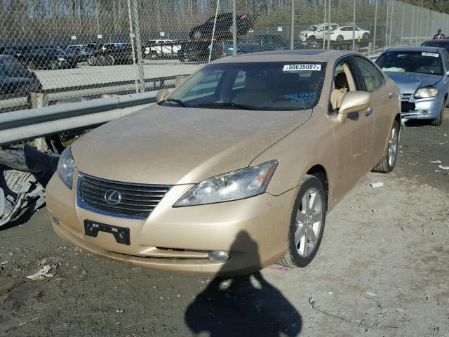 JTHBJ46G872016154 - 2007 LEXUS ES 350 GOLD photo 2