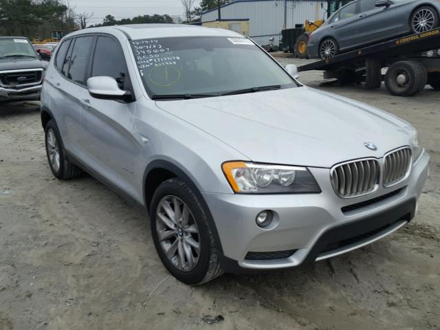 5UXWX9C53D0A17965 - 2013 BMW X3 XDRIVE2 SILVER photo 1