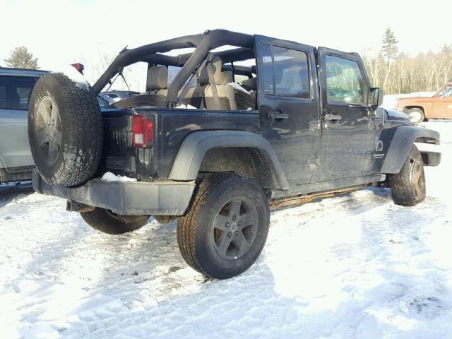 1J4GA69118L591454 - 2008 JEEP WRANGLER U BLACK photo 4