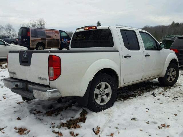 1N6AD0EV8AC447377 - 2010 NISSAN FRONTIER C WHITE photo 4