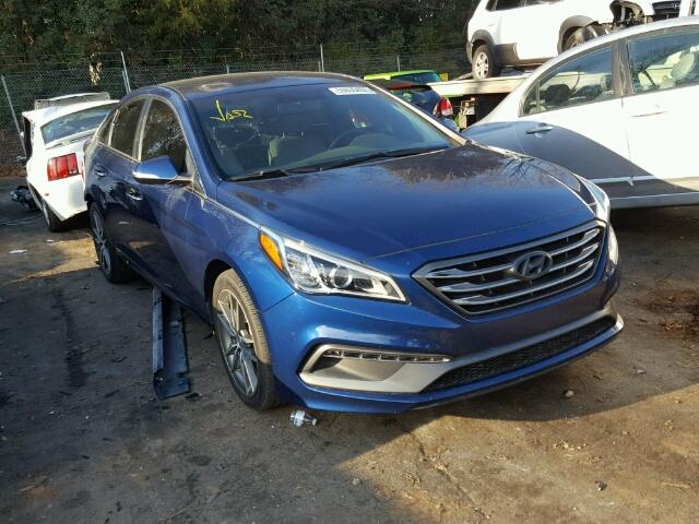 5NPE34ABXFH099247 - 2015 HYUNDAI SONATA SPO BLUE photo 1