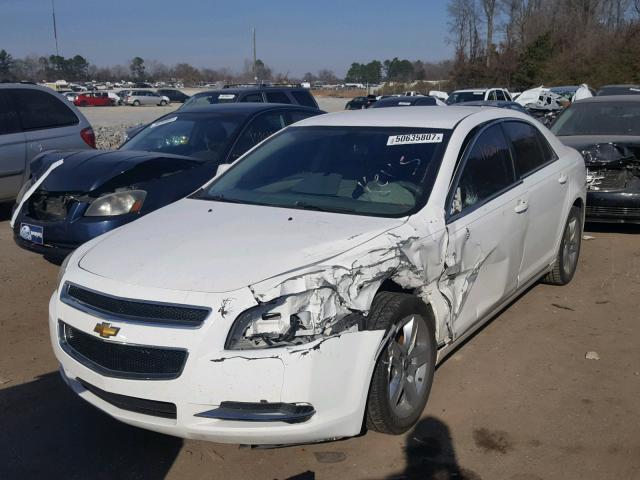 1G1ZH57B99F250053 - 2009 CHEVROLET MALIBU 1LT WHITE photo 2