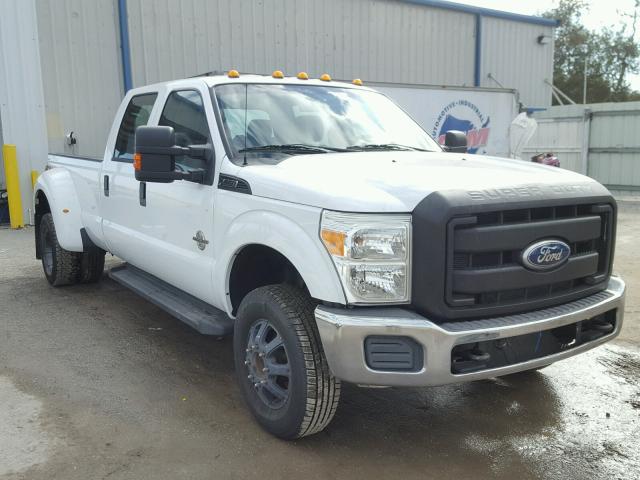 1FT8W3DT1BEB38370 - 2011 FORD F350 SUPER WHITE photo 1