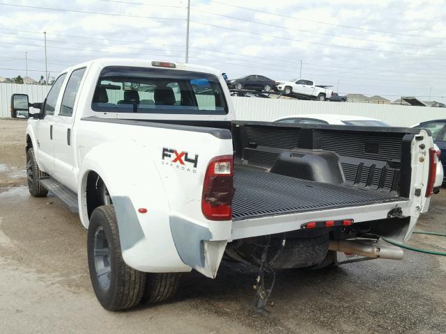 1FT8W3DT1BEB38370 - 2011 FORD F350 SUPER WHITE photo 3