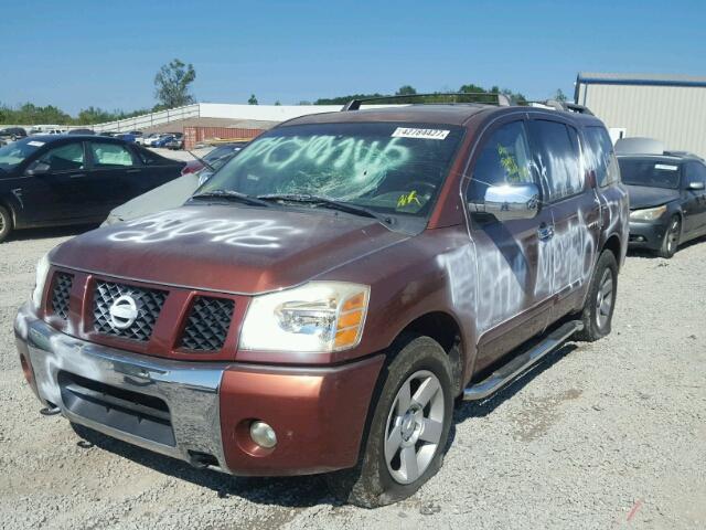 5N1AA08A44N713387 - 2004 NISSAN ARMADA SE BROWN photo 2