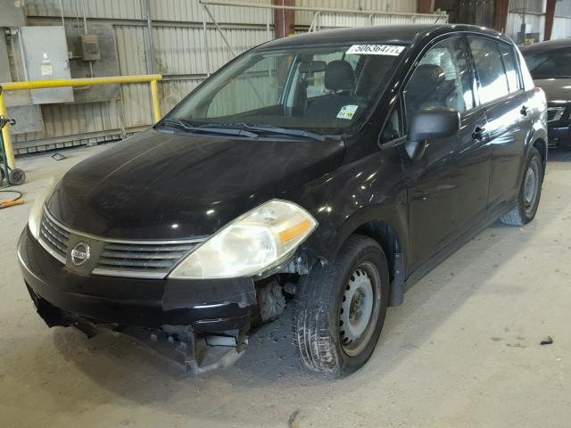 3N1BC13E59L373244 - 2009 NISSAN VERSA S BLACK photo 2