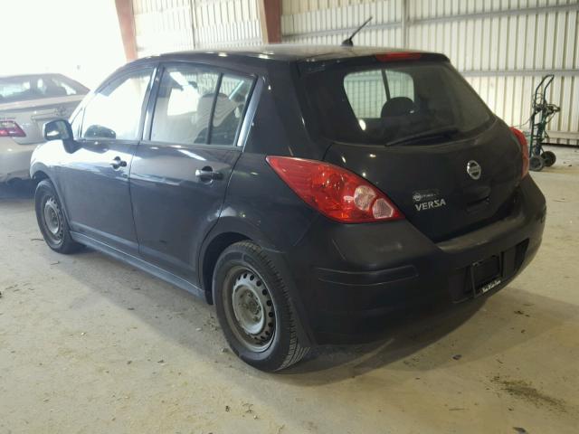 3N1BC13E59L373244 - 2009 NISSAN VERSA S BLACK photo 3