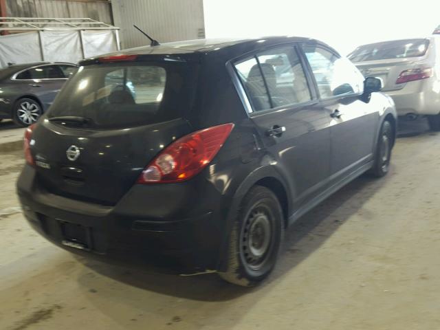 3N1BC13E59L373244 - 2009 NISSAN VERSA S BLACK photo 4