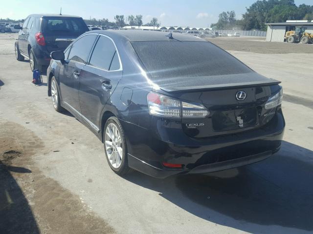 JTHBB1BA6A2014326 - 2010 LEXUS HS 250H BLACK photo 3