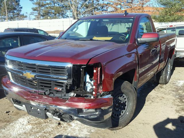 1GCNKREC4FZ278931 - 2015 CHEVROLET SILVERADO RED photo 2