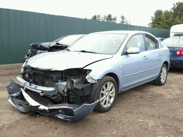 JM1BK32G581833409 - 2008 MAZDA 3 I BLUE photo 2