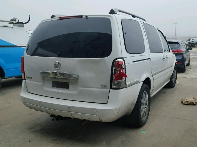 5GADV33L65D223574 - 2005 BUICK TERRAZA CX WHITE photo 4