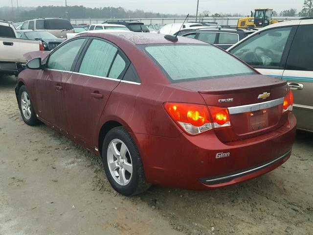 1G1PC5SB1F7122828 - 2015 CHEVROLET CRUZE LT BURGUNDY photo 3