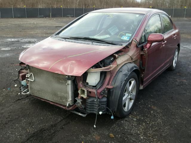 2HGFA1F6XAH503073 - 2010 HONDA CIVIC MAROON photo 2