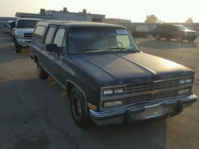 1GNER16K9MF147096 - 1991 CHEVROLET SUBURBAN R BLACK photo 1