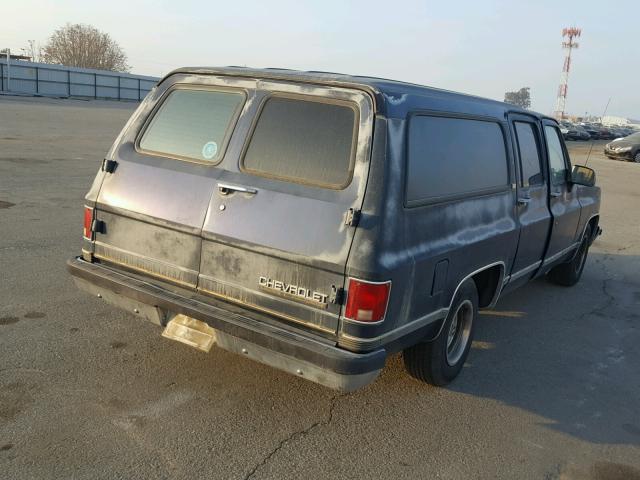 1GNER16K9MF147096 - 1991 CHEVROLET SUBURBAN R BLACK photo 4