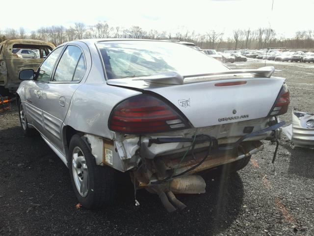 1G2NF52E61M675831 - 2001 PONTIAC GRAND AM S SILVER photo 3